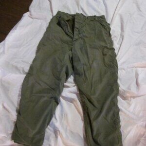 Mens vtg US NAVY wool lined flight pants Vietnam ERA 30 x 28 in excelent